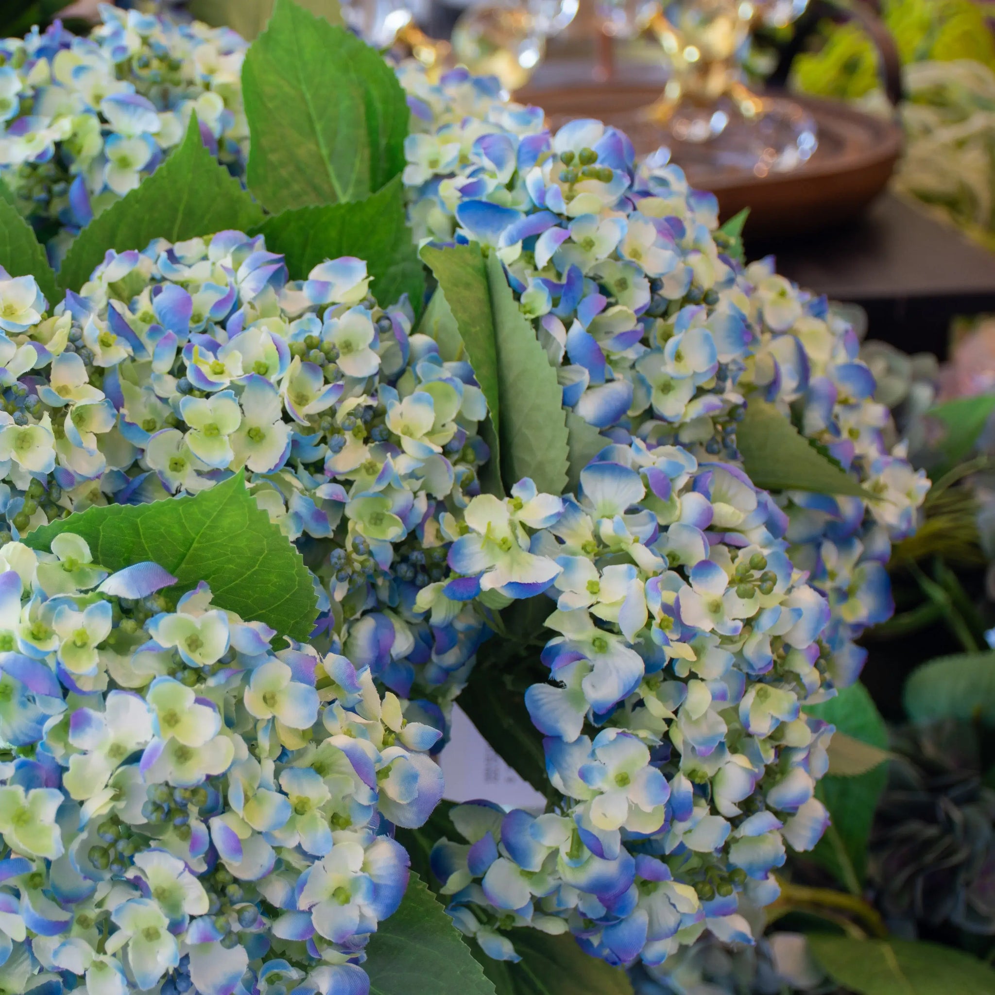 VARA DE HORTENSIA AZUL CREMA