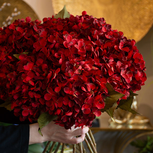 VARA DE HORTENSIA ROJA